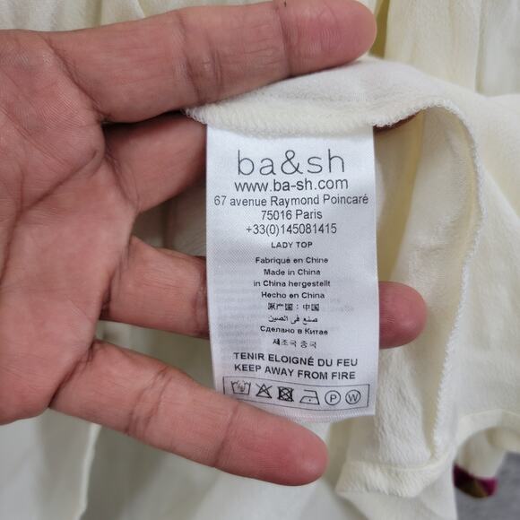 BA&SH TRACY BOHEMIAN CHIC BLOUSE, SIZE 2, NWT - Picture 6 of 9